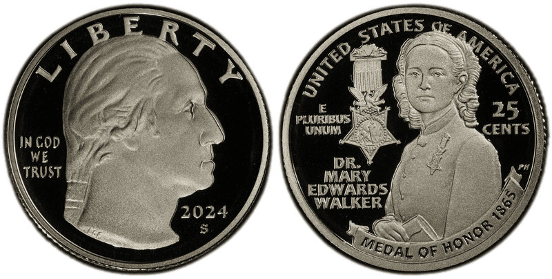 2024 (S) Proof Dr. Mary Edwards Walker Quarter