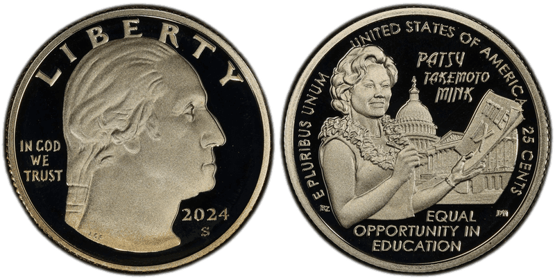 2024 (S) Proof Hon. Patsy Takemoto Mink Quarter