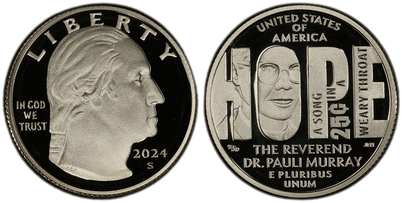 2024 (S) Proof Rev. Dr. Pauli Murray Quarter