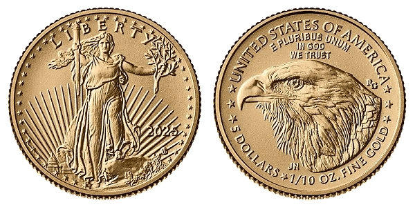 2025 American Eagle Five Dollar Gold