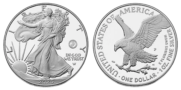 2025 (P) Proof American Silver Eagle - 250th Anniversary United States Marine Corps