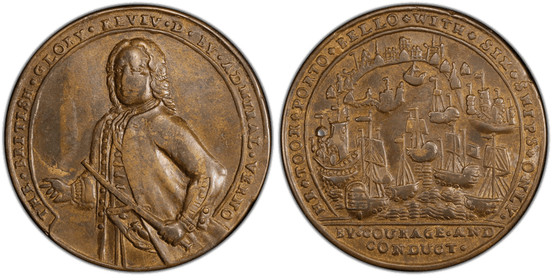 No Date Bronze Medal Admiral Vernon, A-C PBv 26-U