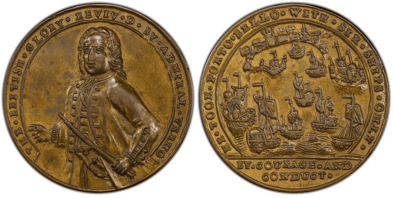 No Date Bronze Medal Admiral Vernon, A-C PBv 26-V