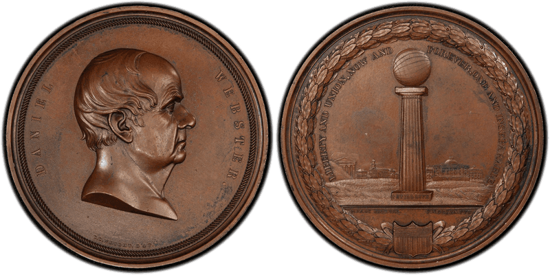 No Date Bronze Medal J-PE-37, Daniel Webster