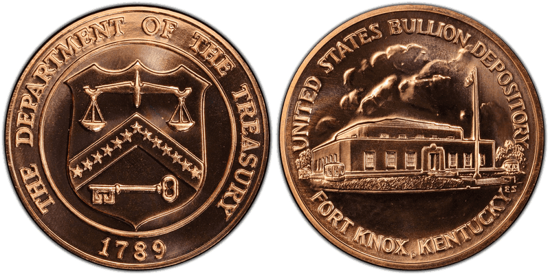 No Date Medal Fort Knox Mint Bronze 1 5/16"