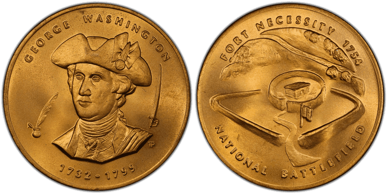 No Date Medal Fort Necessity 51mm Bronze