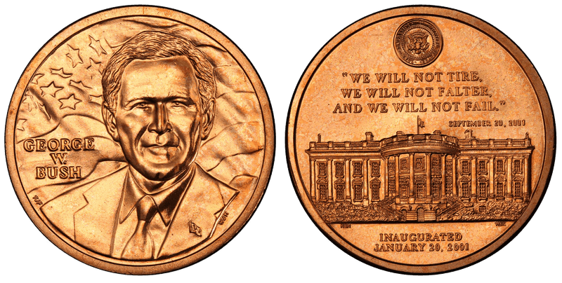 No Date Medal George W. Bush 1st Term