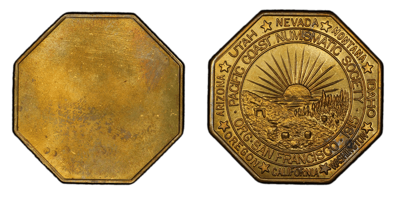 No Date Medal P.C.N.S. Uniface Brass