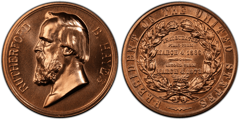 No Date Medal Rutherford Hayes