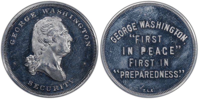 No Date Token DeLorey-100 Aluminum T. Elder-George Washington
