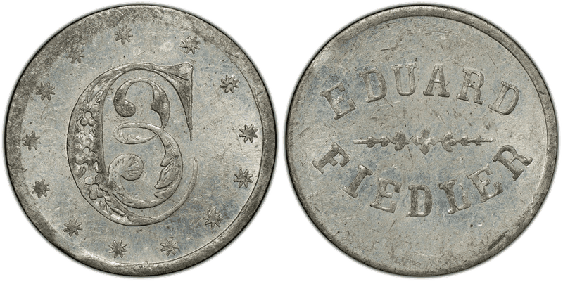 No Date Token F-165AP-12e White Metal PE Eduard Fielder OH