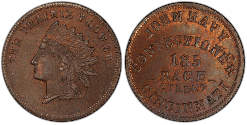 No Date Token F-165ER-9a1 Copper RE John Ravy OH
