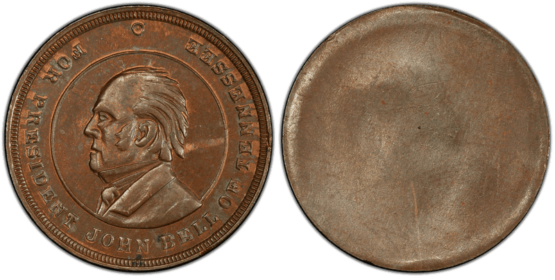 (No Date) Copper Civil War Store Card F-509a, Uniface John Bell