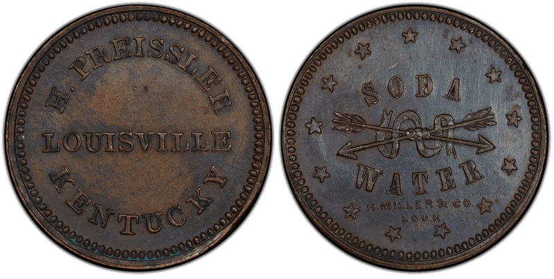 No Date Token F-510J-1a Copper PE H. Preissler KY