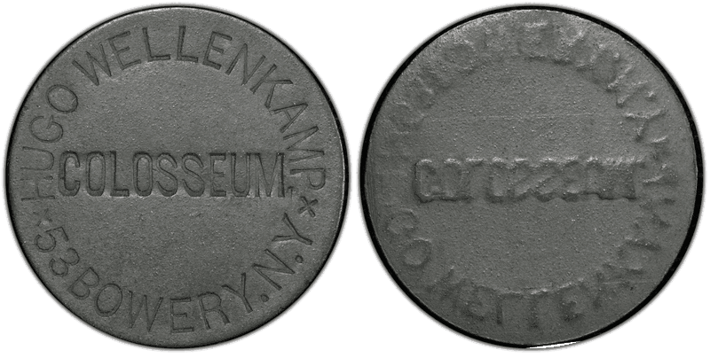 No Date Token F-630CFa-1i Zinc PE Hugo Wellenkamp NY