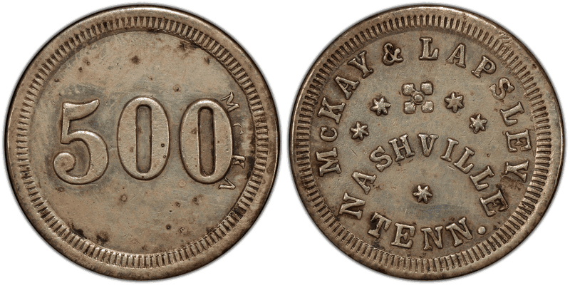 No Date Token F-690D-6j German-Silver RE McKay & Lapsley TN