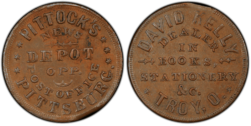No Date Token F-880E-6a Copper PE David Kelly-Pittock's OH