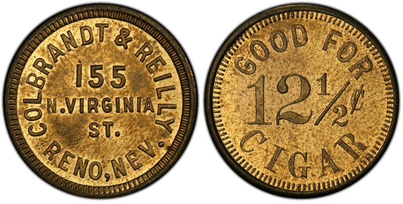 No Date Token HSD-Rb-29a Brass Colbrandt & Reilly NV