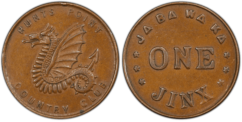 No Date Token TC-25726 Hunts Point Country Club Ja Ba Wa Ka One Jinx