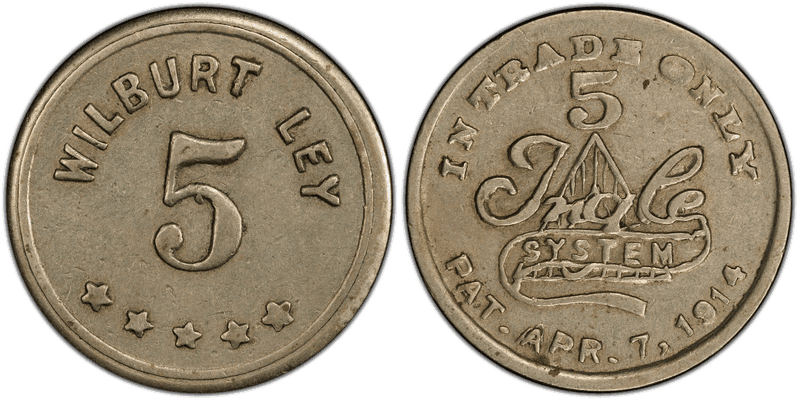 No Date Token TC-29202 CuNi 19mm Ingle-Wilburt Ley