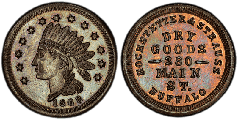 (No Date) Civil War Store Card F-105J-3A, NY