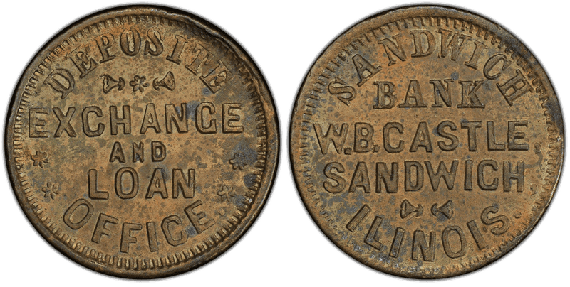 (No Date) Civil War Store Card F-775B-2A, IL