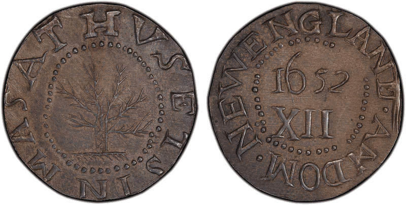 "1652" Shilling Oak Tree - Silver Wyatt Copy Noe-2