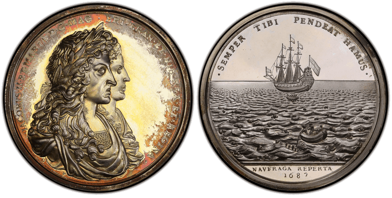 (1687) Silver Medal Betts-67, Eimer-285b 1971 Restrike