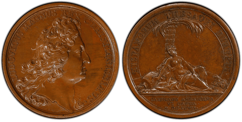 (1697) Bronze Medal Betts-84A, Cartagena Taken