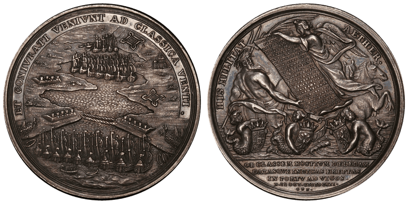 (1702) Silver Medal Betts-94, Vigo Bay
