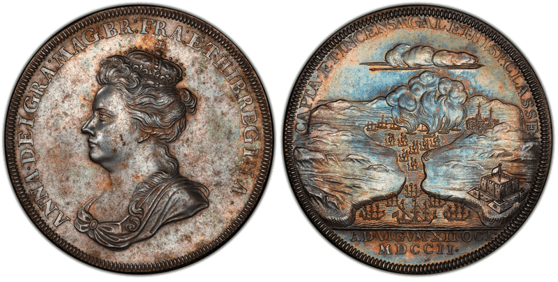 (1702) Silver Medal Betts-97, Vigo Bay