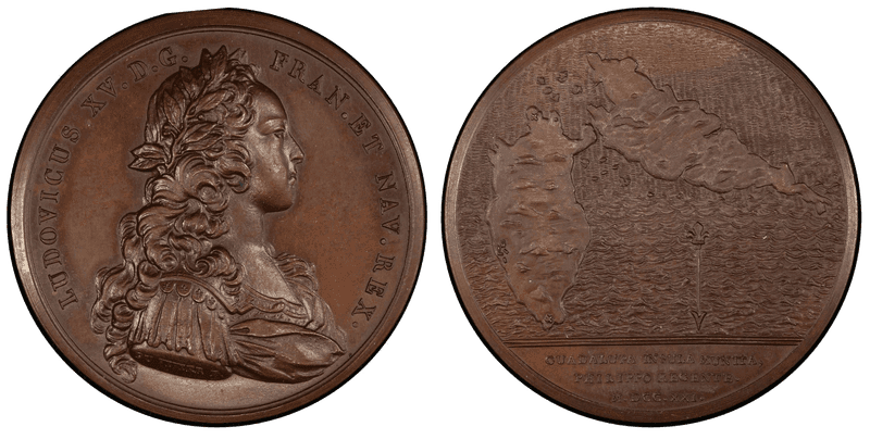 (1721) Bronze Medal Betts-148, Guadaloupe