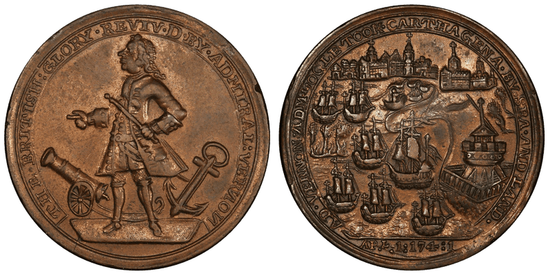 (1741) Medal Betts-331, Admiral Vernon