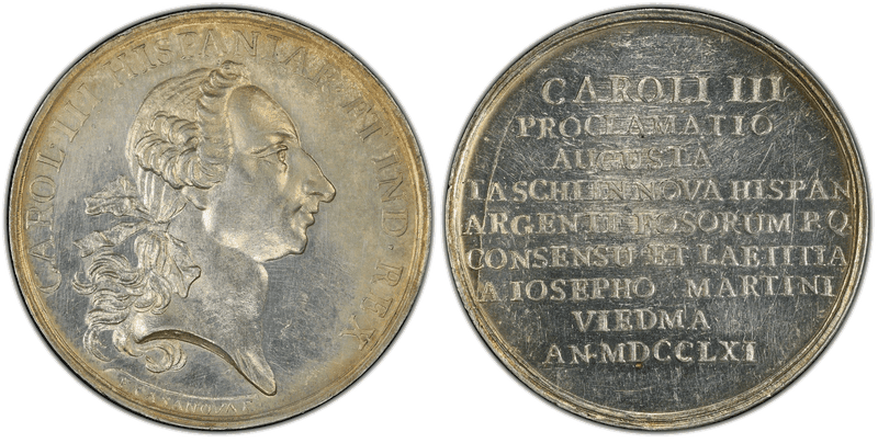 (1761) Silver Medal Betts-501, Grove-K-52 Tasco Proclamation