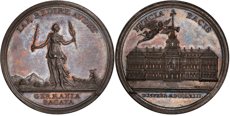 (1763) Medal Betts-446, Messenger of Peace