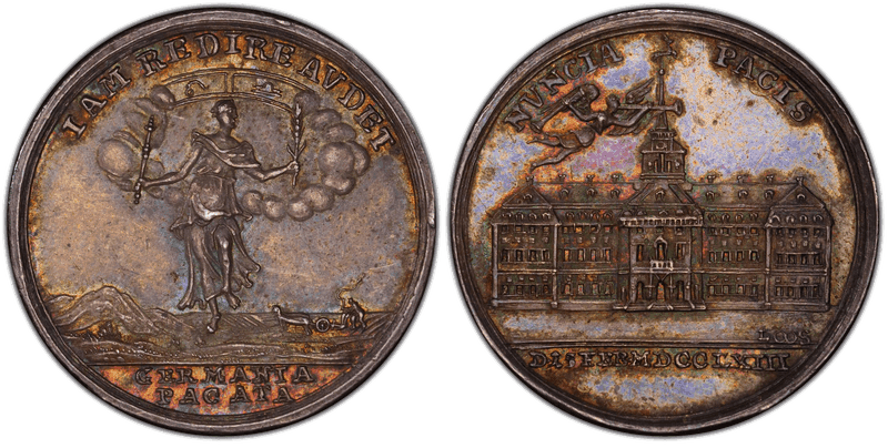 (1763) Medal Betts-447, Messenger of Peace