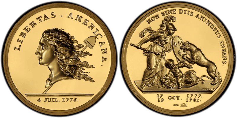 (1776) Gold Libertas Americana Medal - 2014 1 oz. Restrike