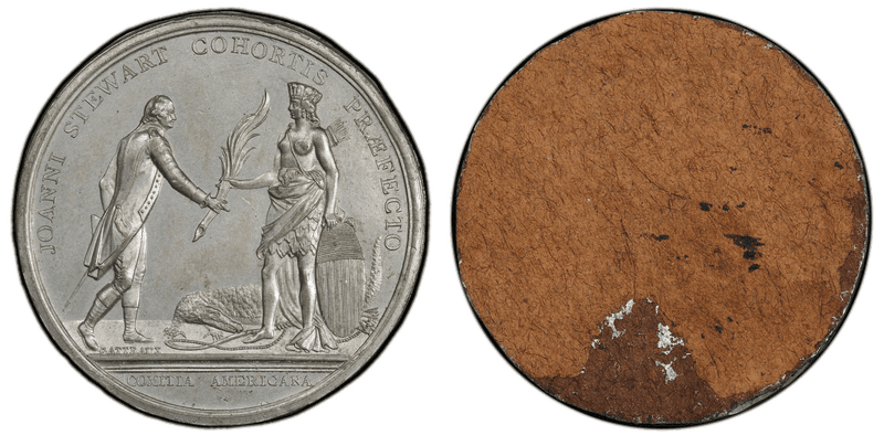 (1779) White Metal Medal Betts-567, Obv Cliche