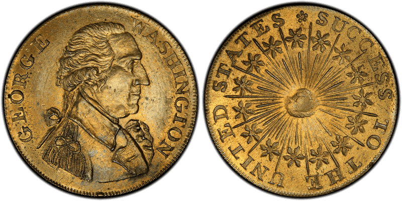 (1790s) Bronze Medal Washington-Success Large, Reeded Edge
