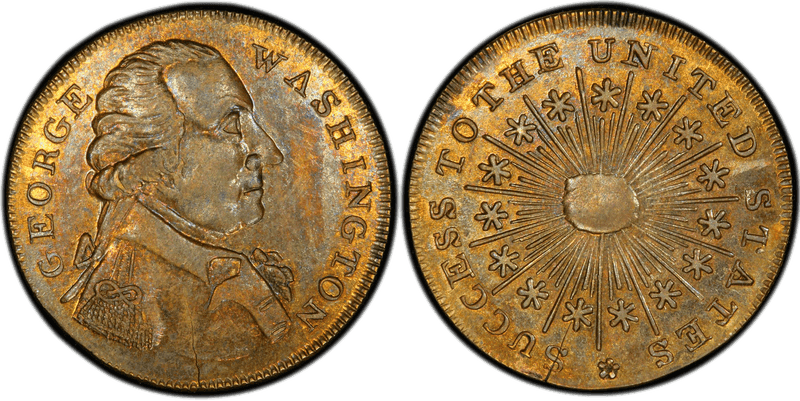 (1790s) Medal Washington-Success Small, Plain Edge