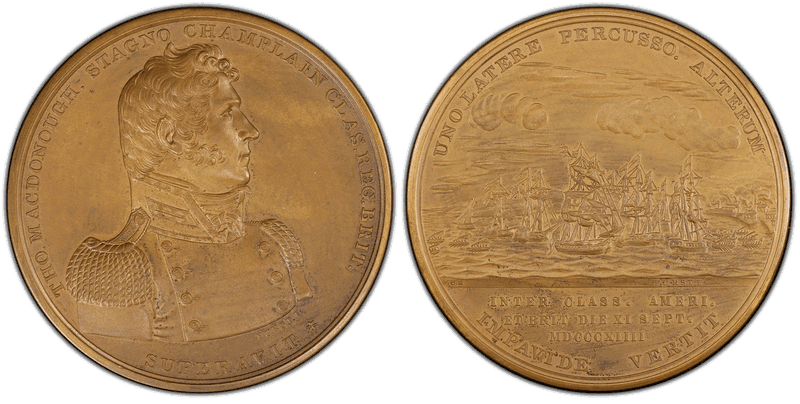 (1814) Bronze Medal J-NA-15, Restrike Thomas Macdonoug