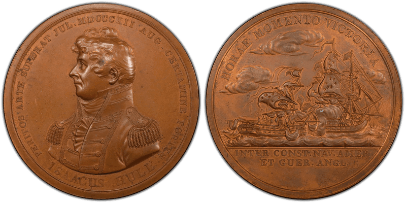 (1815) Bronze Medal J-NA-12, Isaac Hull