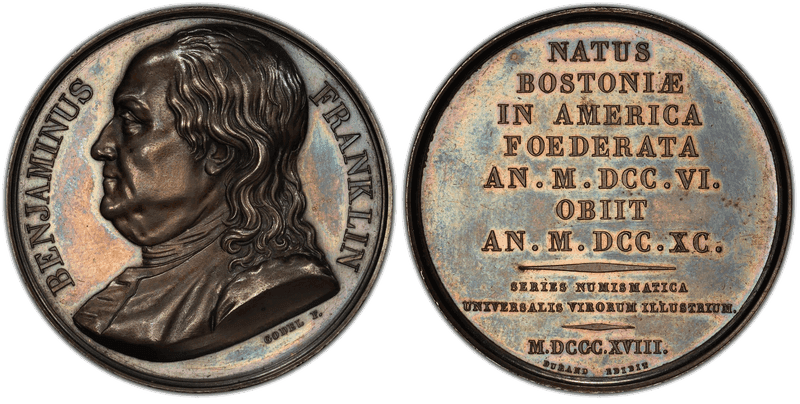 (1819) Medal Fuld-FR.M.SE.2, GM-43 Silver Benjamin Franklin