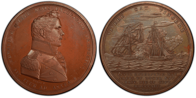 (1820) Medal Julian-NA-16 Bronze Orig. PE Edward R. McCall