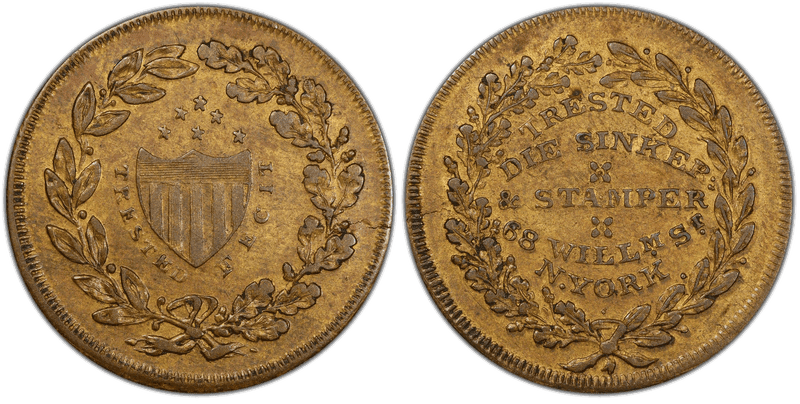 (1825-29) Brass Token Rulau NY-922, Richard Trested