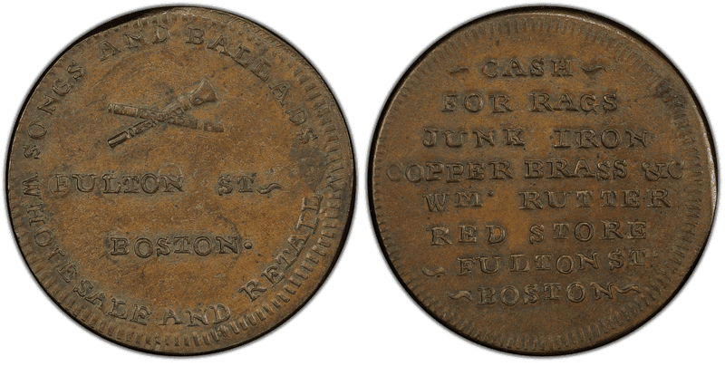 (1831-35) Copper Token HT-170, William Rutter MA