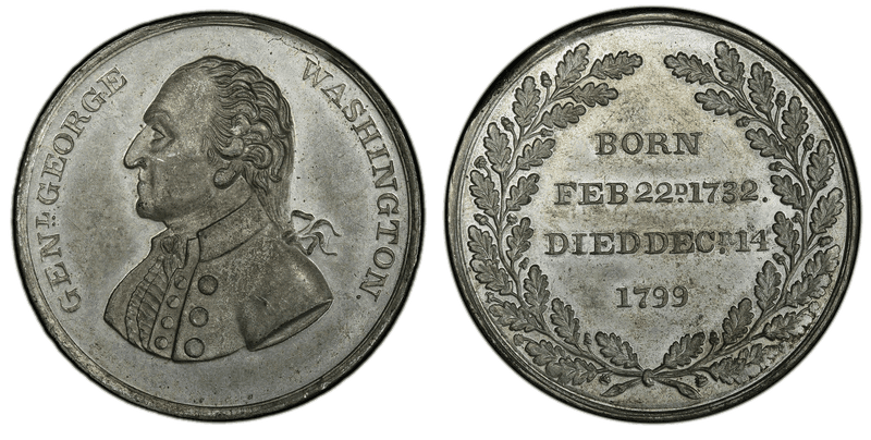 (1832) Medal Stuart Portrait, GW-84 White Metal