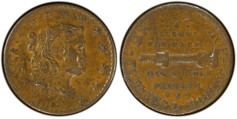 (1835) Token HT-366, N. Starbuck & Son NY