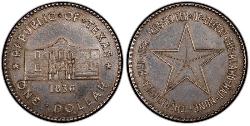1836 Dollar Pattern - X-25, "Republic of Texas"