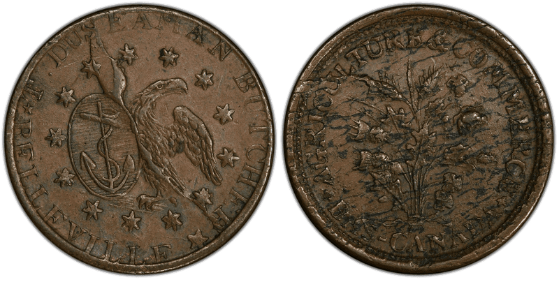(1837) Token HT-204, T.D. Seaman NJ